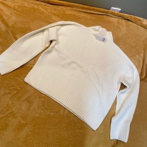 BRAND NEW WITH TAGS white, mock neck sweater